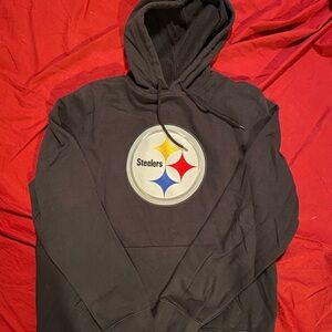 Men’s Pittsburgh Steelers Hoodie Majestic Size Large Black